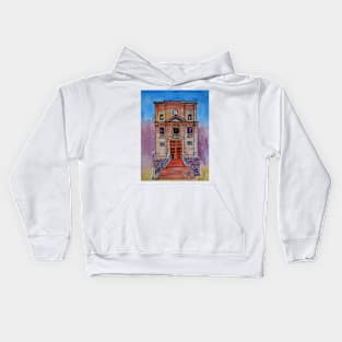 Watercolor sketch - Chiesa d San Cataldo. Enna, Sicily Kids Hoodie